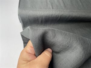 Fastvævet hør - skøn kvalitet i antracit